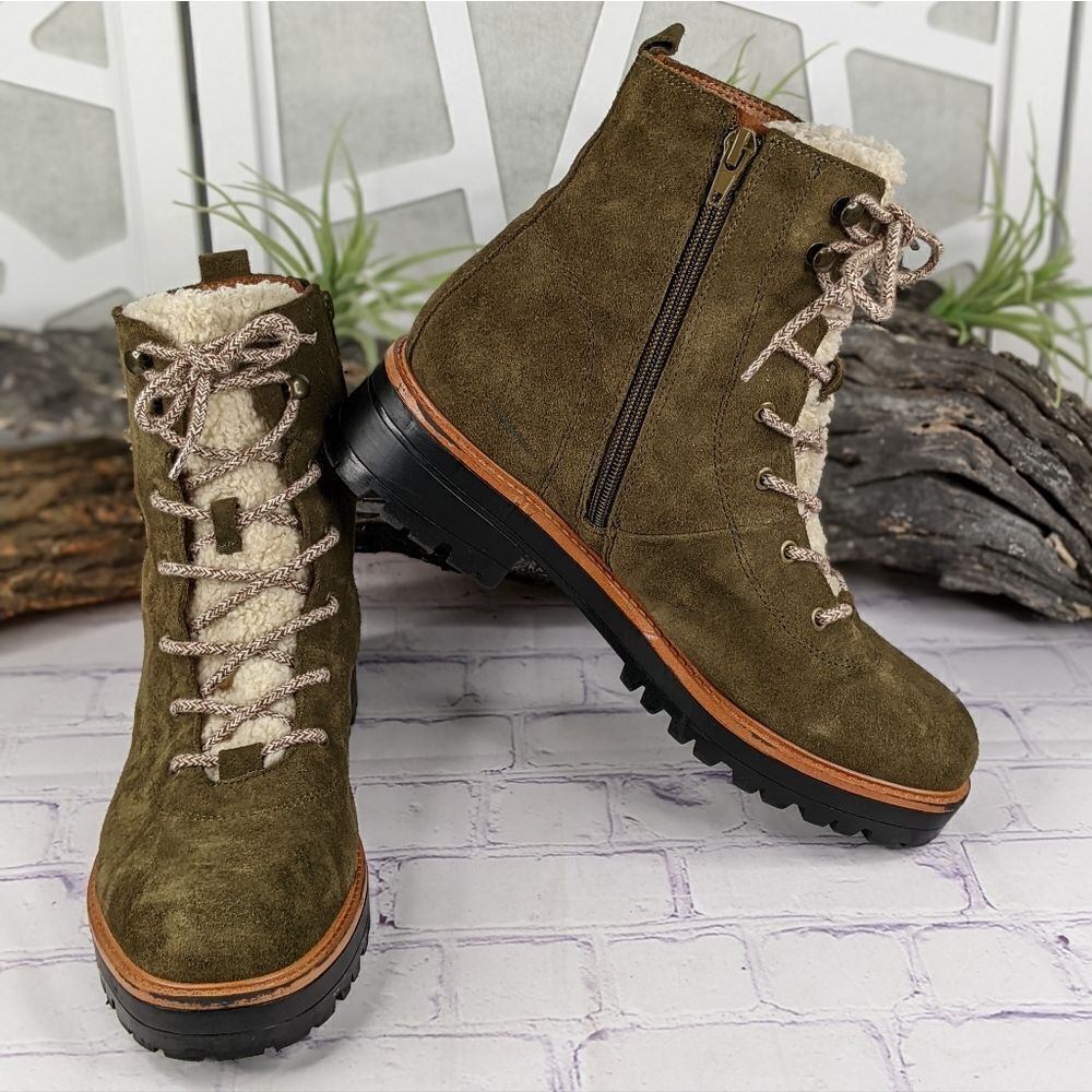 Marc Fisher Izma Shearling Hiker Boots